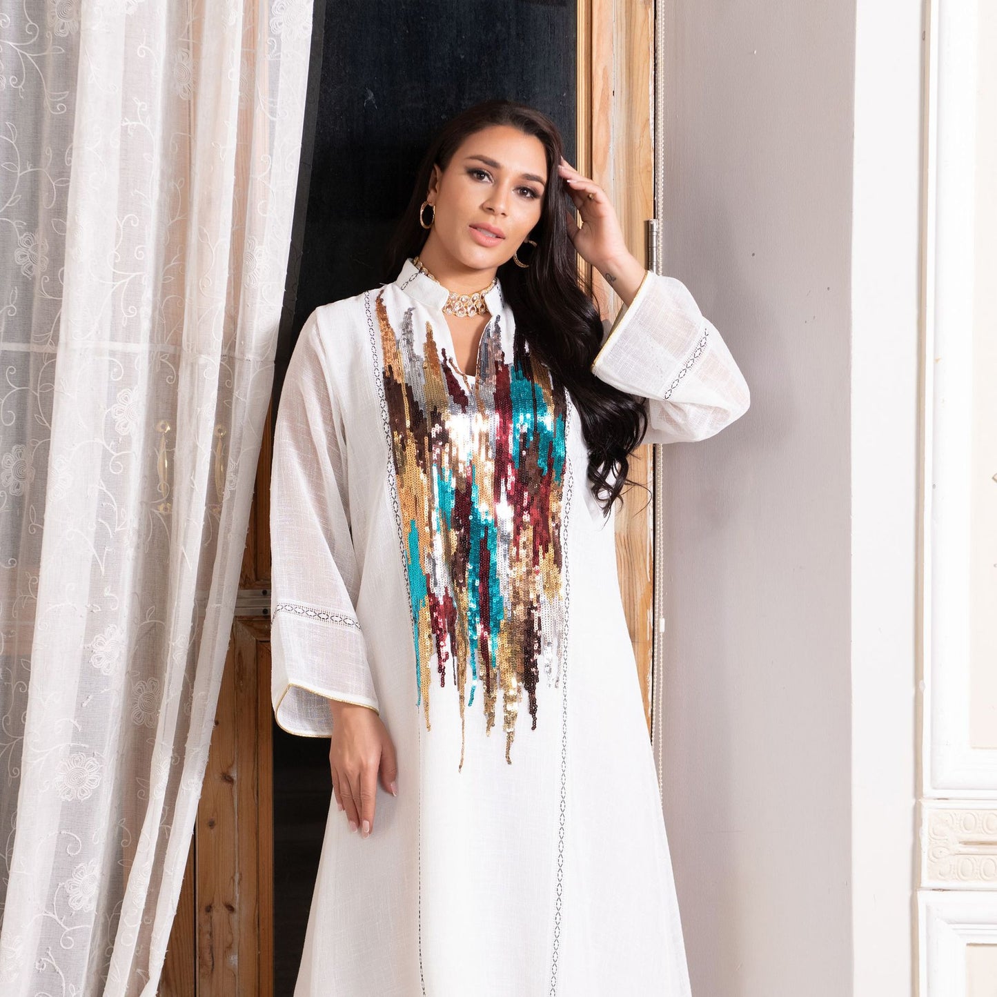 Muslim Middle Eastern Women's Prayer Abaya Designs Abaya Islamic Clothing