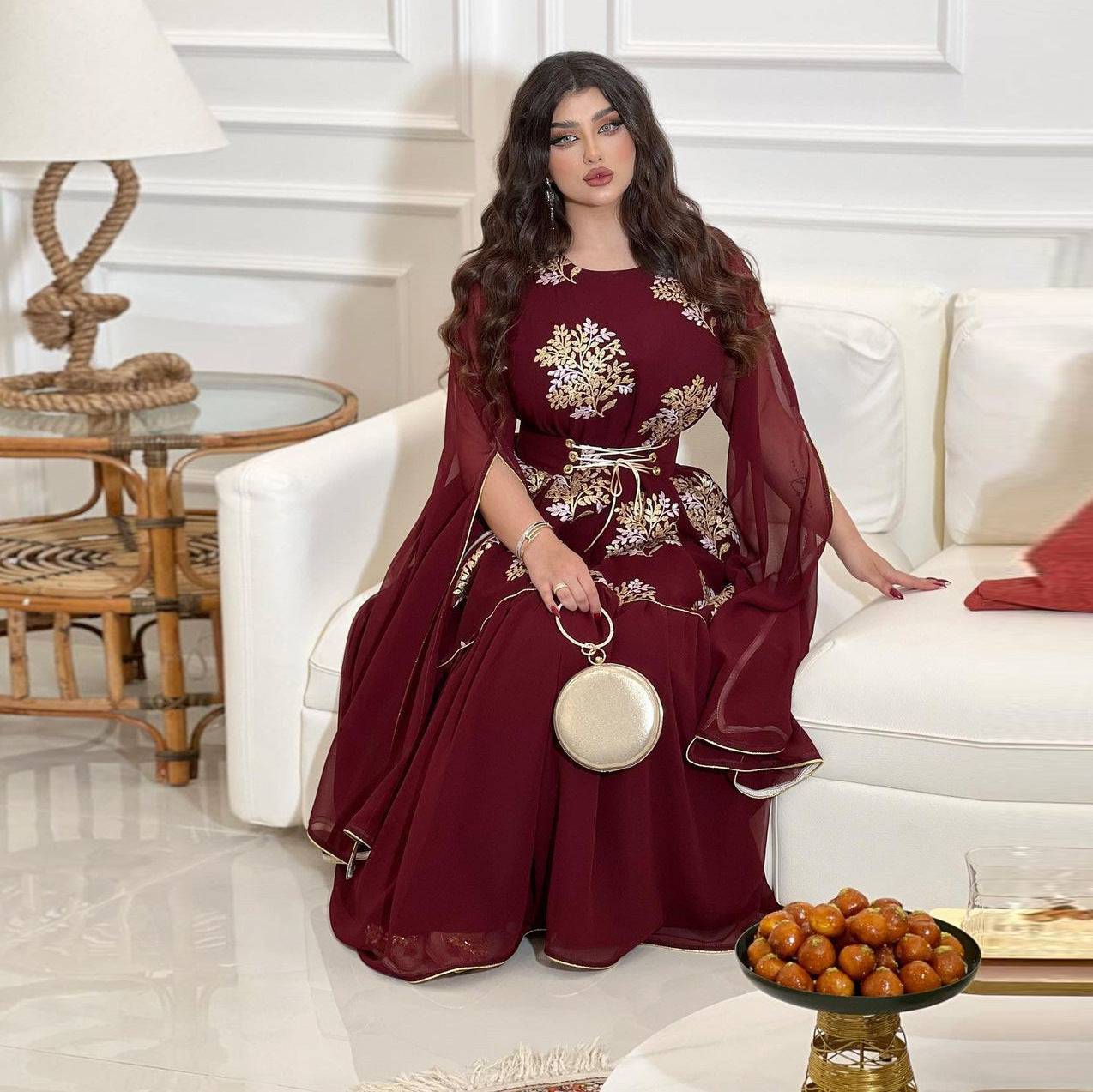 Middle East Dubai Arab Abaya Muslim Dress